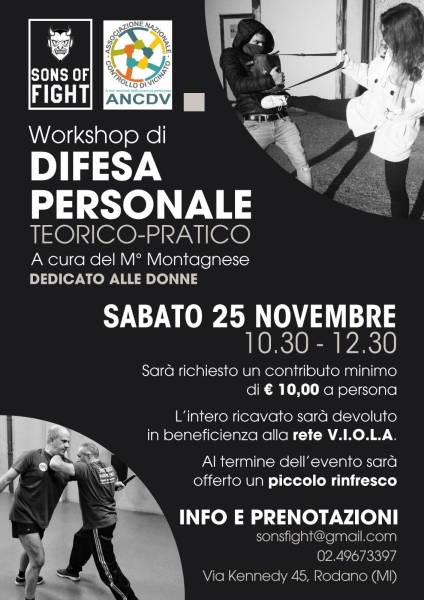 workshop di difesa personale